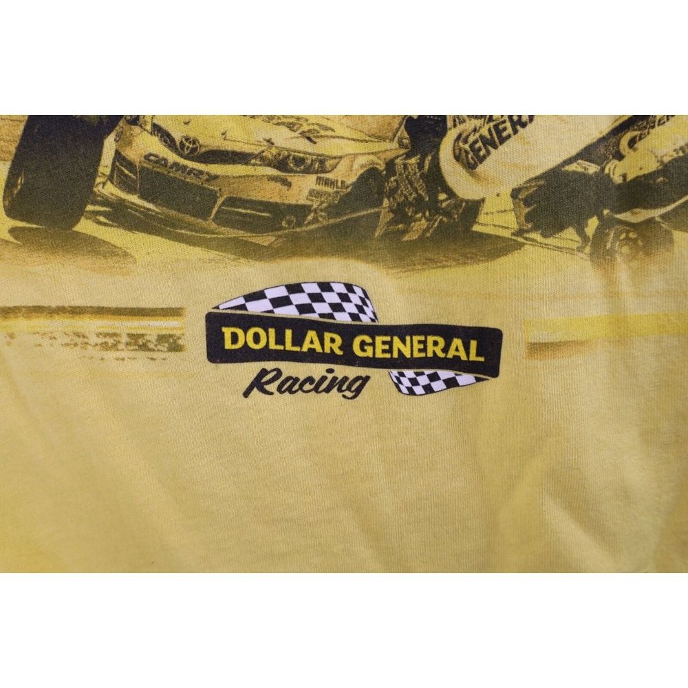 Vintage NASCAR Mens Large Spell Out All Over Print Matt Kenseth Racing T-Shirt - Picture 5 of 12